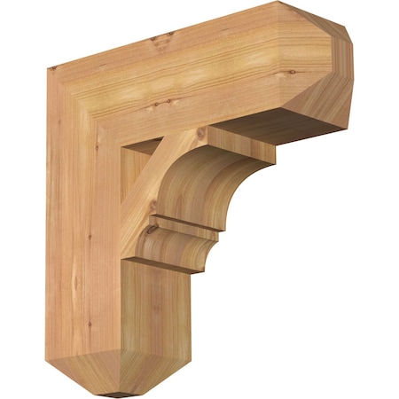 Balboa Craftsman Smooth Bracket, Western Red Cedar, 5 1/2W X 18D X 18H